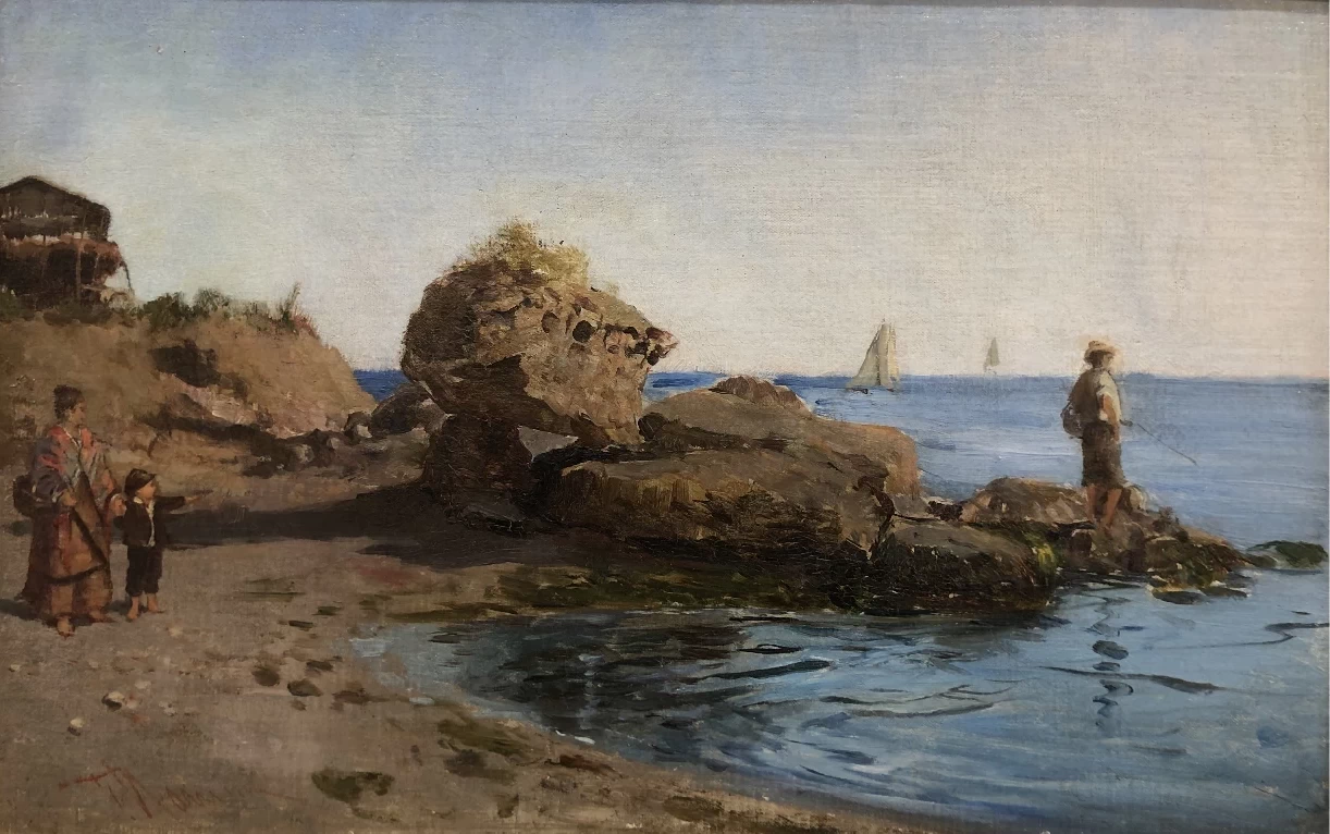 Pescando sugli scogli